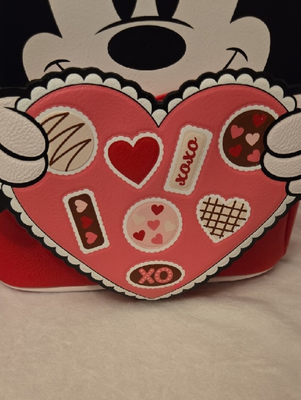 Disney Loungefly Mickey Mouse Valentine Chocolate Box Mini BackpacK - Picture 7 of 10